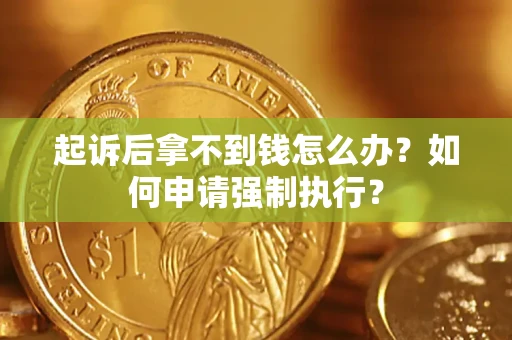 北京起诉后拿不到钱怎么办？如何申请强制执行？