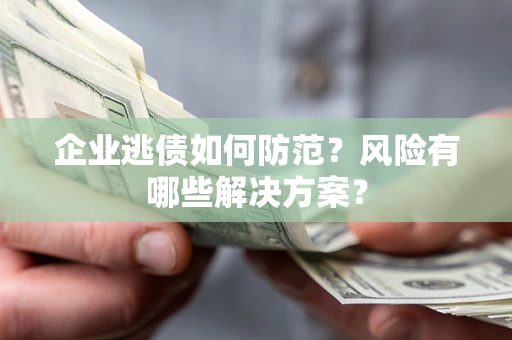 北京企业逃债如何防范？风险有哪些解决方案？