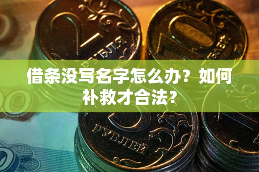 北京借条没写名字怎么办？如何补救才合法？