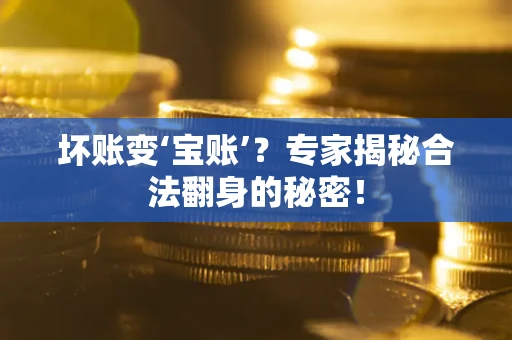 北京坏账变‘宝账’？专家揭秘合法翻身的秘密！