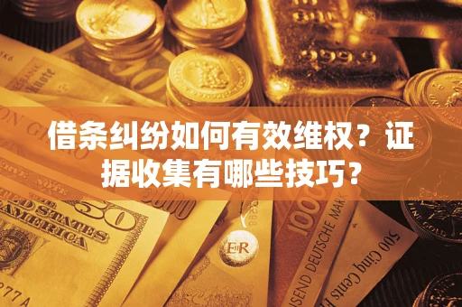 北京借条纠纷如何有效维权？证据收集有哪些技巧？